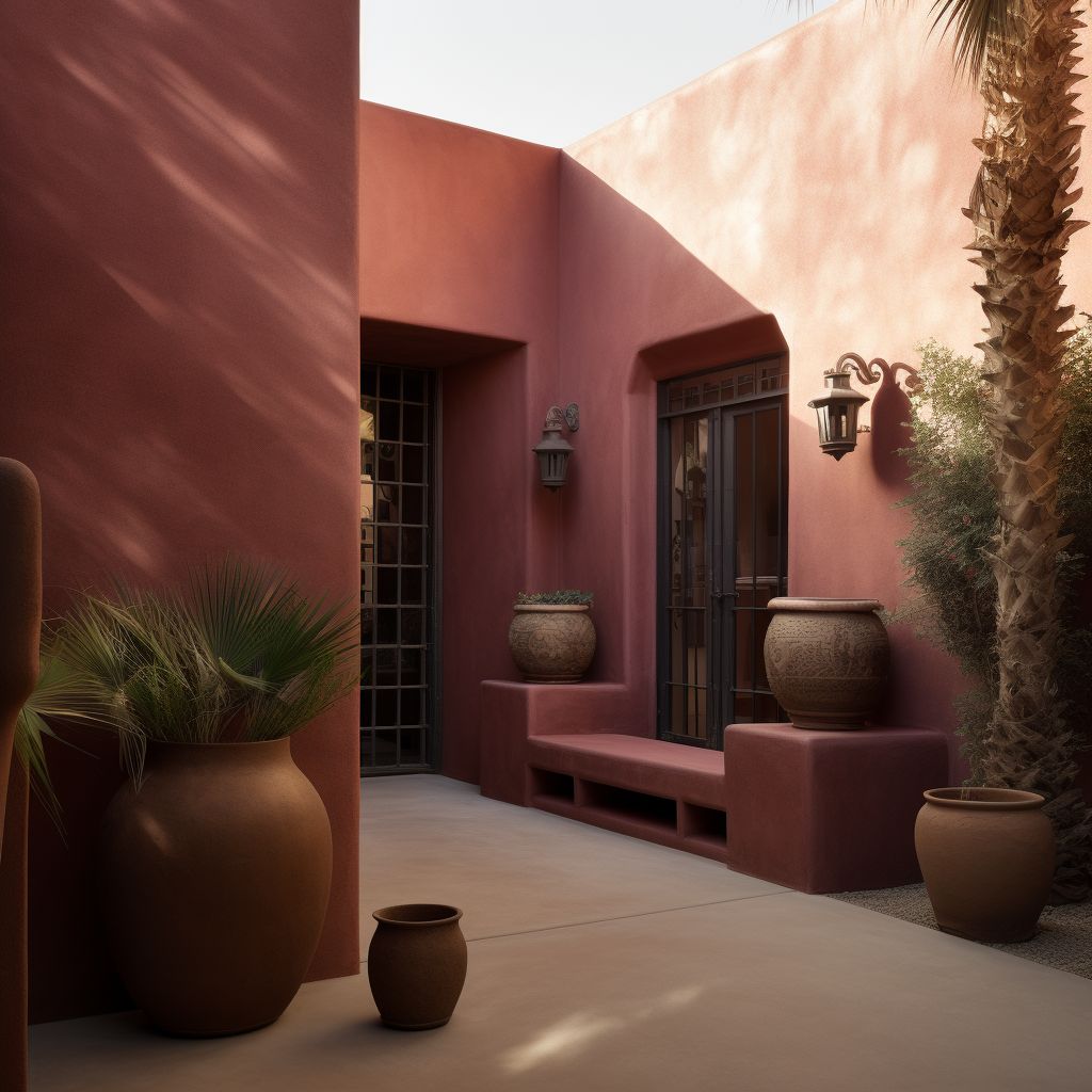 رنگ جگری در دکوراسیون | رنگ جگری در نما