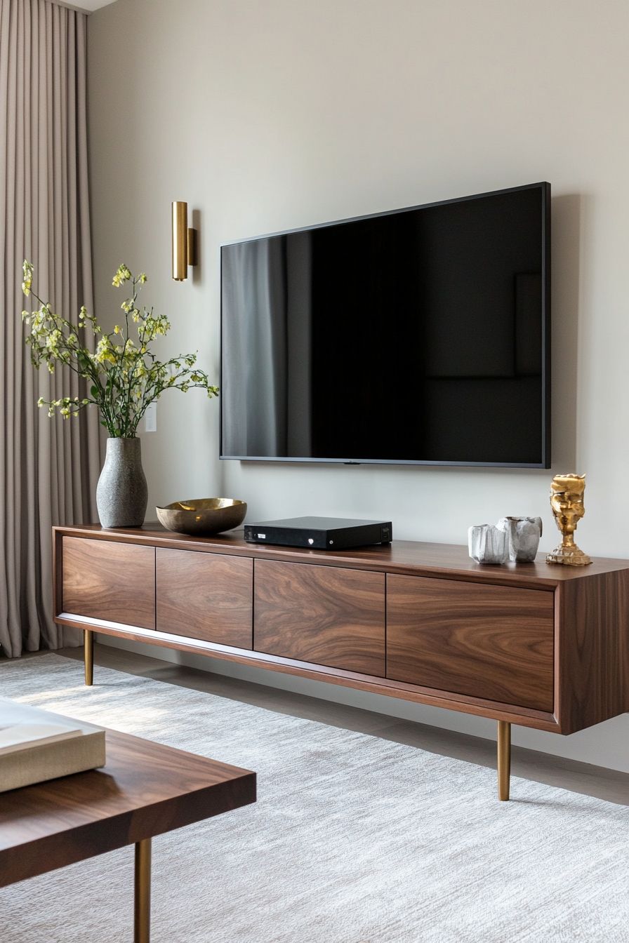 میز تلویزیون چوبی: مدل‌ها، مزایا و نکات خرید