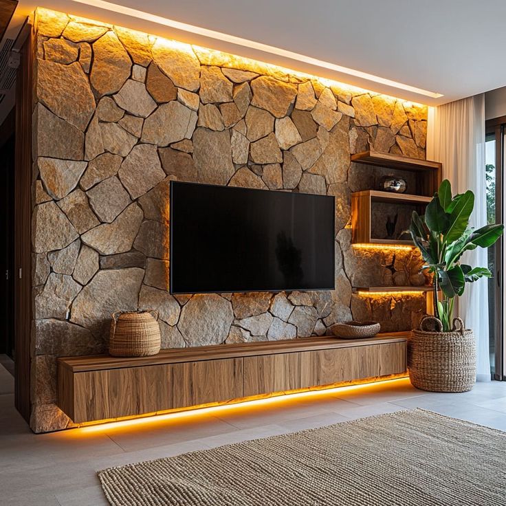 دکوراسیون تلویزیون دیواری + عکس و برسی جامع