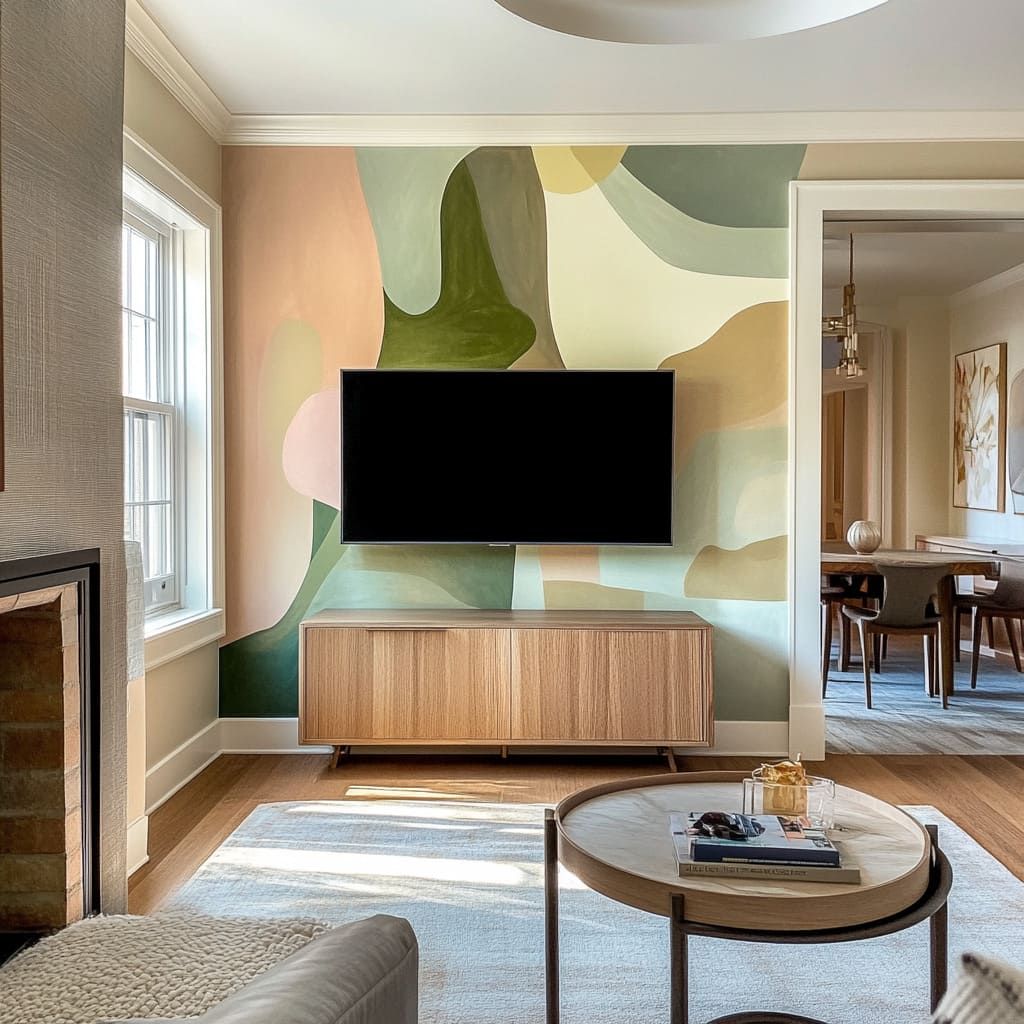 دکوراسیون پشت تلویزیون: ایده‌های زیبا و کاربردی برای فضای تلویزیون