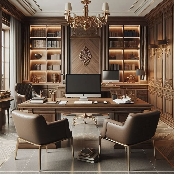 انواع دکوراسیون دفتر کار مدیریت