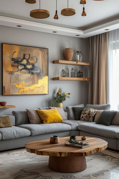 دکوراسیون زرد و طوسی: ترکیب رنگی مدرن و شیک برای فضای شما