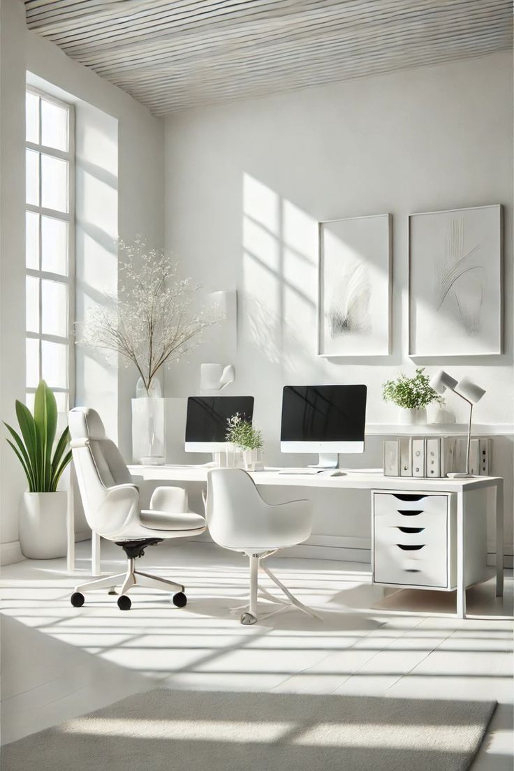 نکات مهم در استفاده از رنگ سفید در دکوراسیون اداری