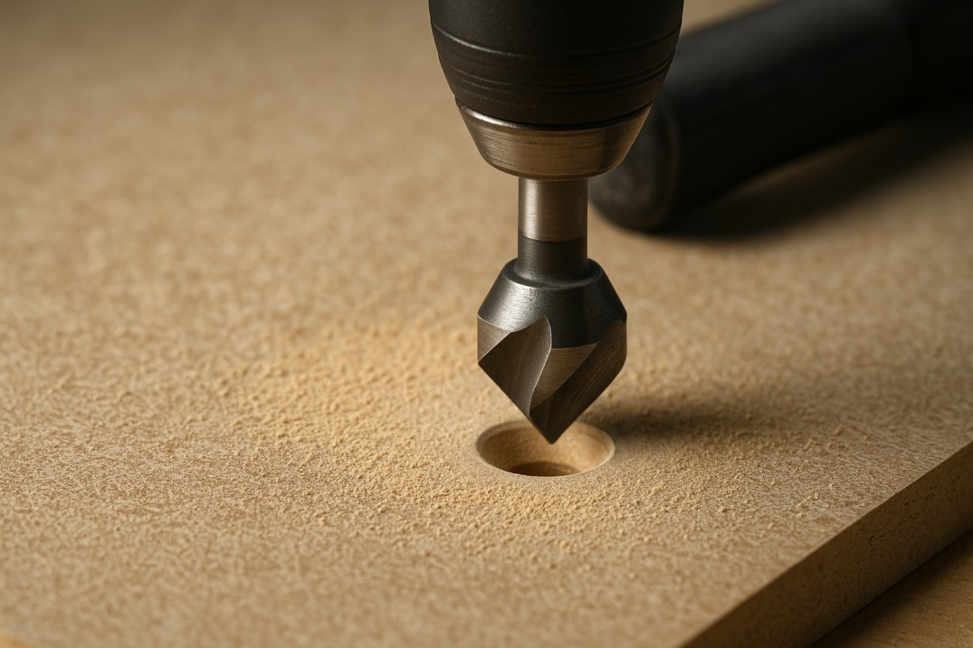 مته پخ زن در کابینت سازی