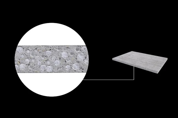 ساختار پانل سیمانی شامل سیمان پرتلند، الیاف سلولزی و مواد معدنی سبک