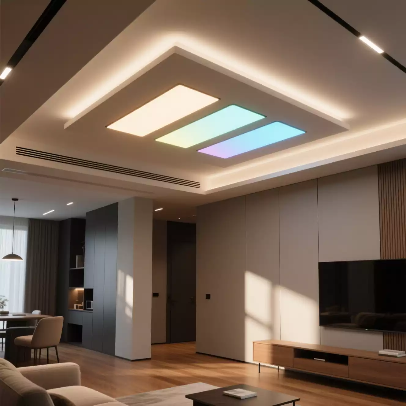 چراغ سقفی سه حالته و پنل LED با مصرف انرژی بهینه