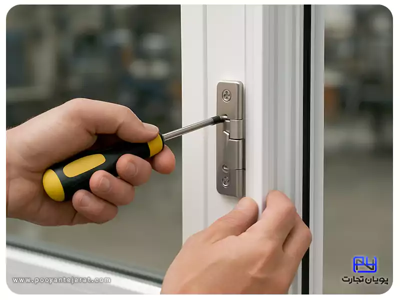 نصب یراق آلات درب و پنجره دوجداره upvc