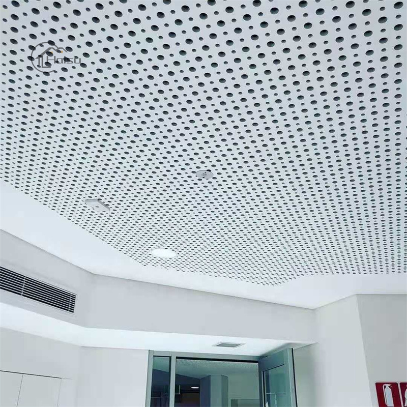 پنل سقف ژیپسم آکوستیک برای جذب صدا