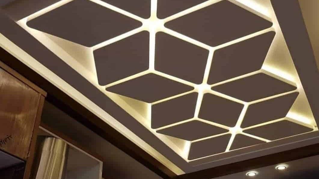 سقف کاذب POP با جزئیات تزئینی در کلینیک پزشکی